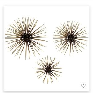 Wall decor, gold starburst from Target